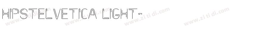 Hipstelvetica Light字体转换